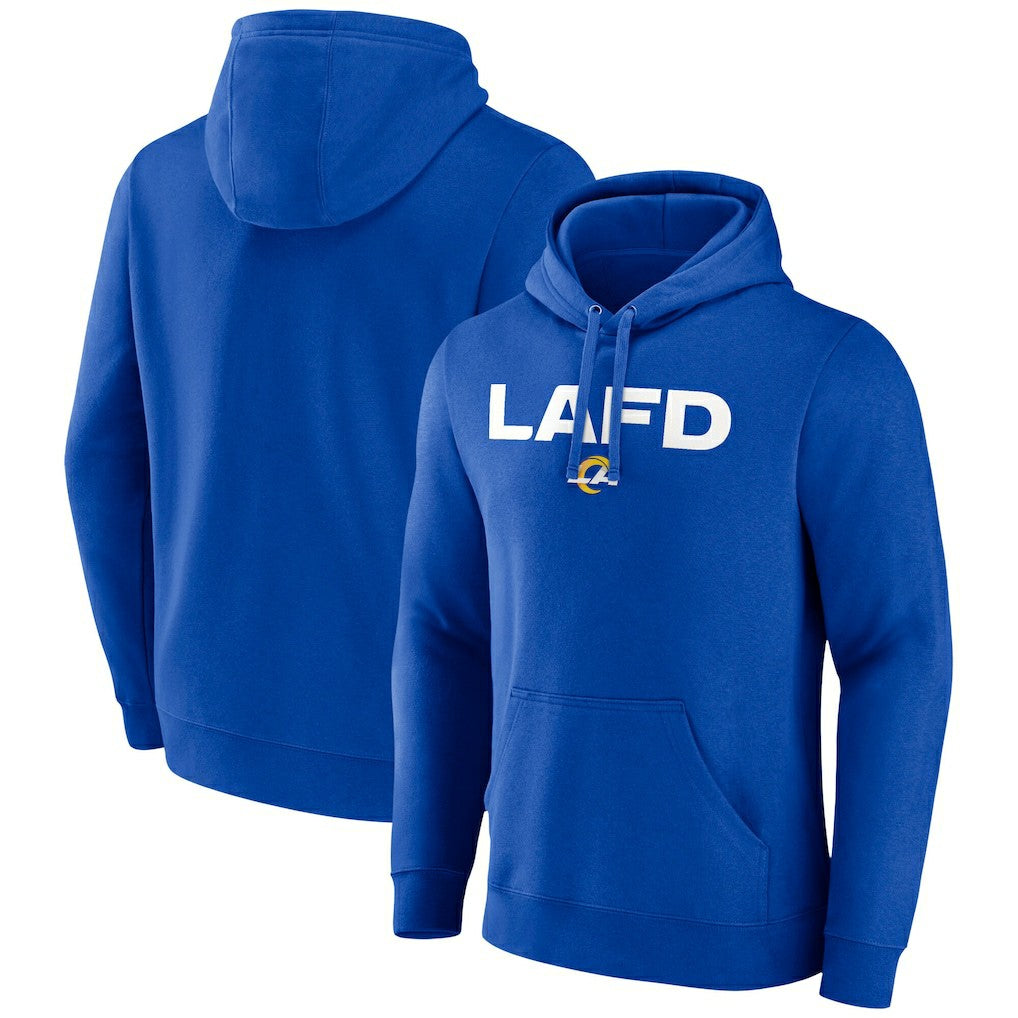 Los Angeles Rams LAFD Pullover Hoodie Royal - Fanatics