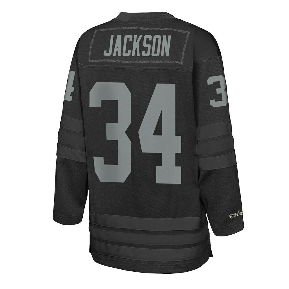 Bo Jackson Las Vegas Raiders Youth Hockey Fashion Jersey Black - Mitchell & Ness