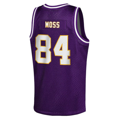 Randy Moss Minnesota Vikings Youth Retired Player NFL Basketball Fashion Jersey - Purple online | NFL Jerseys
