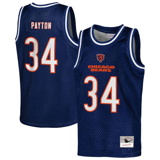 Walter Payton Chicago Bears Youth Retired Player NFL Basketball Fashion Jersey - Navy outlet | NFL Jerseys