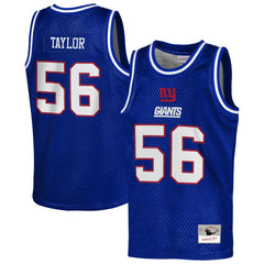 Lawrence Taylor New York Giants Youth Retired Player NFL Basketball Fashion Jersey Royal - Mitchell & Ness