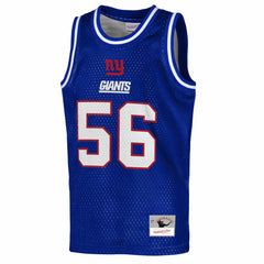 Lawrence Taylor New York Giants Youth Retired Player NFL Basketball Fashion Jersey Royal - Mitchell & Ness