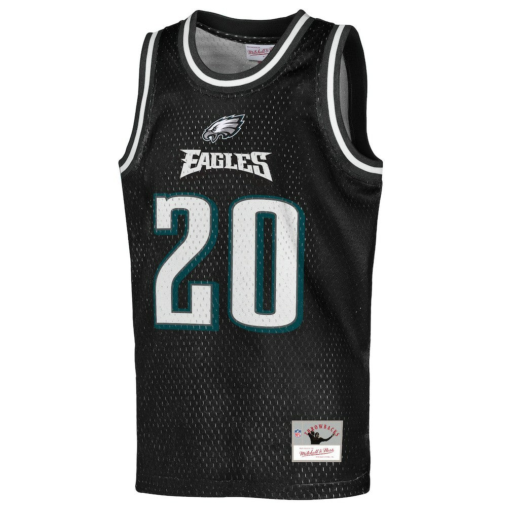 Brian Dawkins Philadelphia Eagles Youth Retired Player NFL Basketball Fashion Jersey Black - Mitchell & Ness