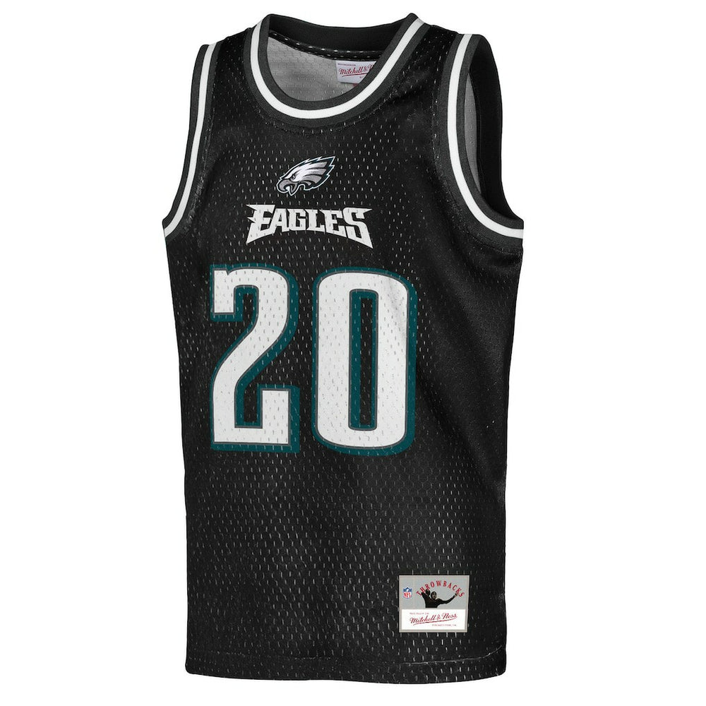 Brian Dawkins Philadelphia Eagles Youth Retired Player NFL Basketball Fashion Jersey Black - Mitchell & Ness