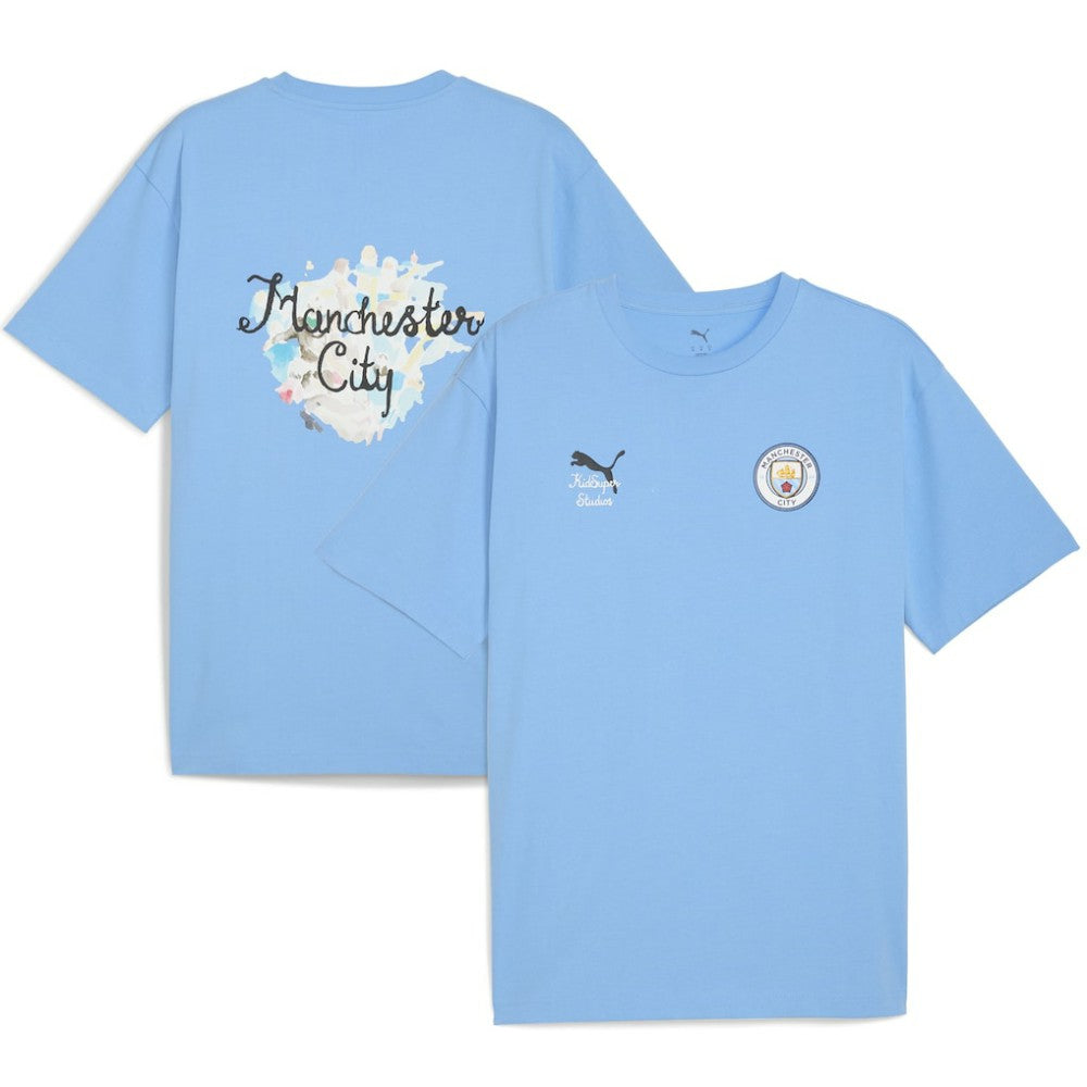 Puma Manchester City x KidSuper 2025 FIFA Club World Cup Graphic T-Shirts - Light Blue