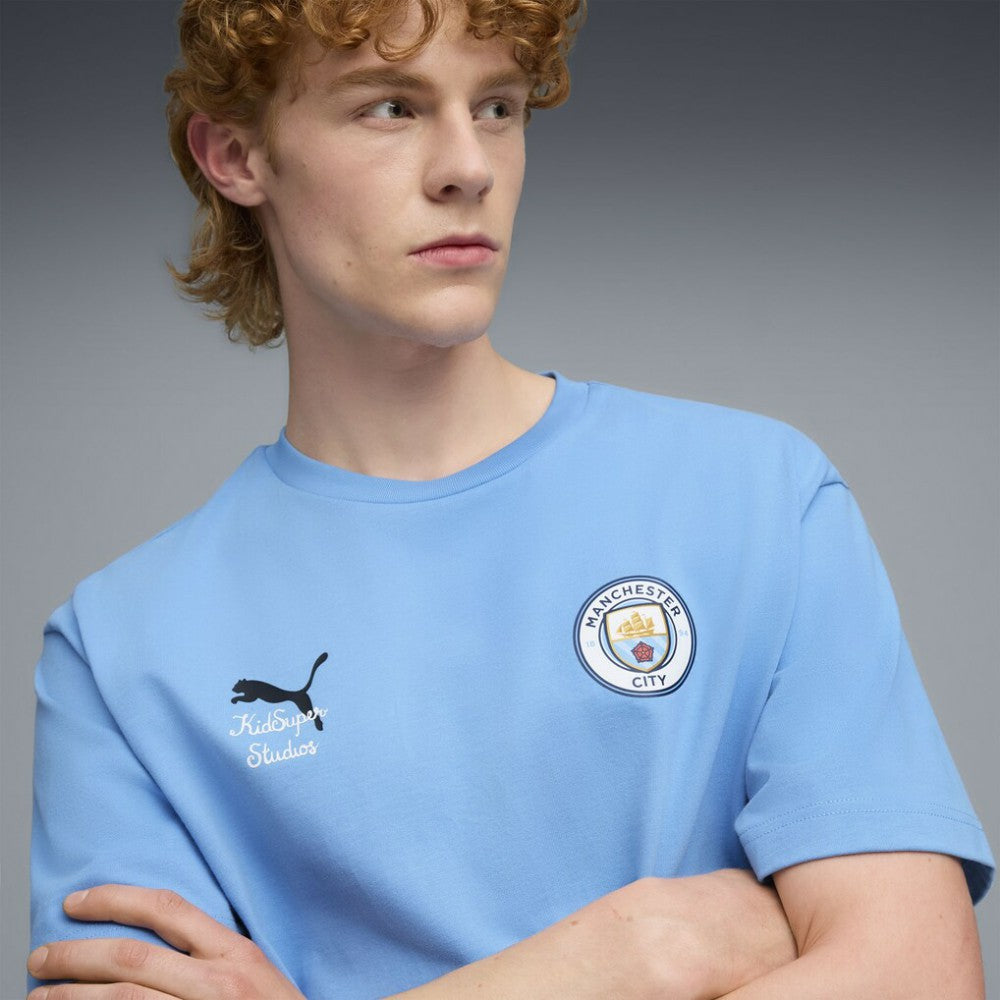 Puma Manchester City x KidSuper 2025 FIFA Club World Cup Graphic T-Shirts - Light Blue