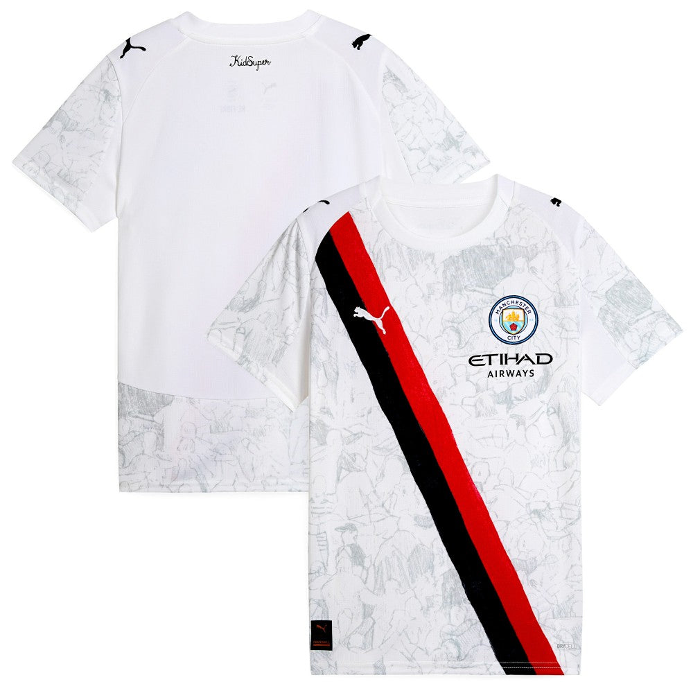 Puma Manchester City x KidSuper Youth 2025 FIFA Club World Cup Replica Jerseys - White