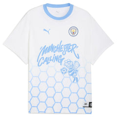 Puma Manchester City 2025 FIFA Club World Cup Hoops T-Shirts - White