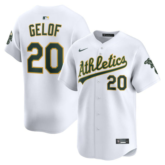 Zack Gelof Athletics Nike Home Limited Player Jersey - White | MLB Jerseys
