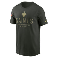 New Orleans Saints 2025 Salute to Service Sideline Primary Edge Dri-FIT T-Shirt Forest Green - Nike