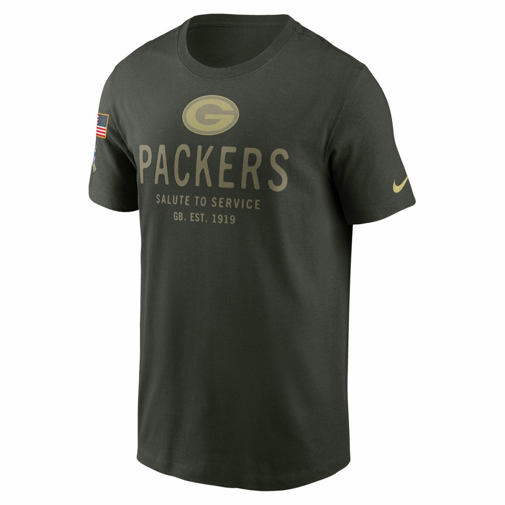 Green Bay Packers 2025 Salute to Service Sideline Primary Edge Dri-FIT T-Shirt Forest Green - Nike