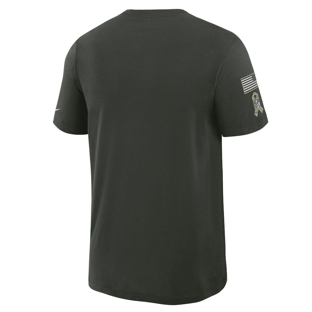 Washington Commanders 2025 Salute to Service Sideline Slub Dri-FIT T-Shirt Dark Green - Nike