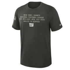 New York Giants 2025 Salute to Service Sideline Slub Dri-FIT T-Shirt Dark Green - Nike