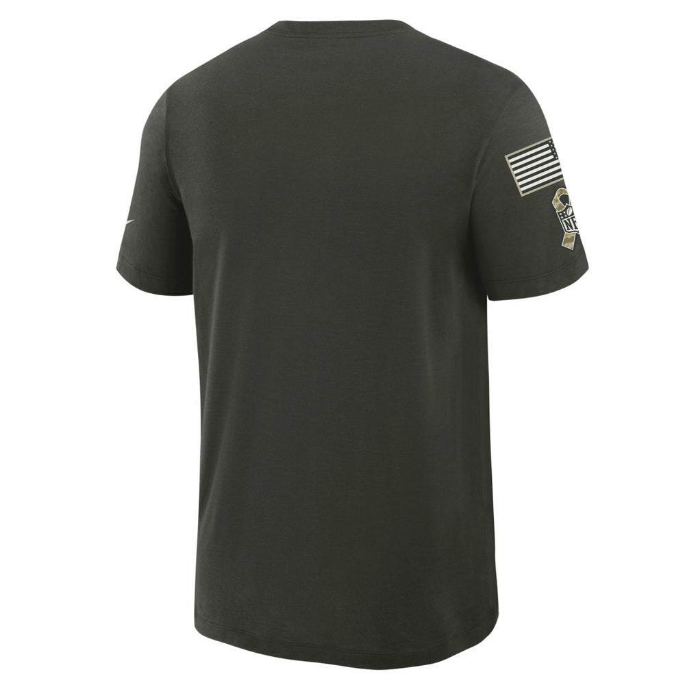 Green Bay Packers 2025 Salute to Service Sideline Slub Dri-FIT T-Shirt Forest Green - Nike
