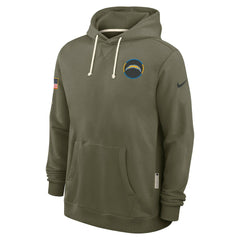Los Angeles Chargers 2025 Salute to Service Sideline Standard Issue Dri-FIT Hoodie Olive - Nike