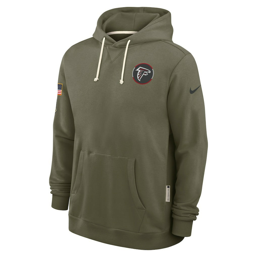 Atlanta Falcons 2025 Salute to Service Sideline Standard Issue Dri-FIT Hoodie Olive - Nike