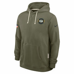 Green Bay Packers 2025 Salute to Service Sideline Standard Issue Dri-FIT Hoodie Olive - Nike