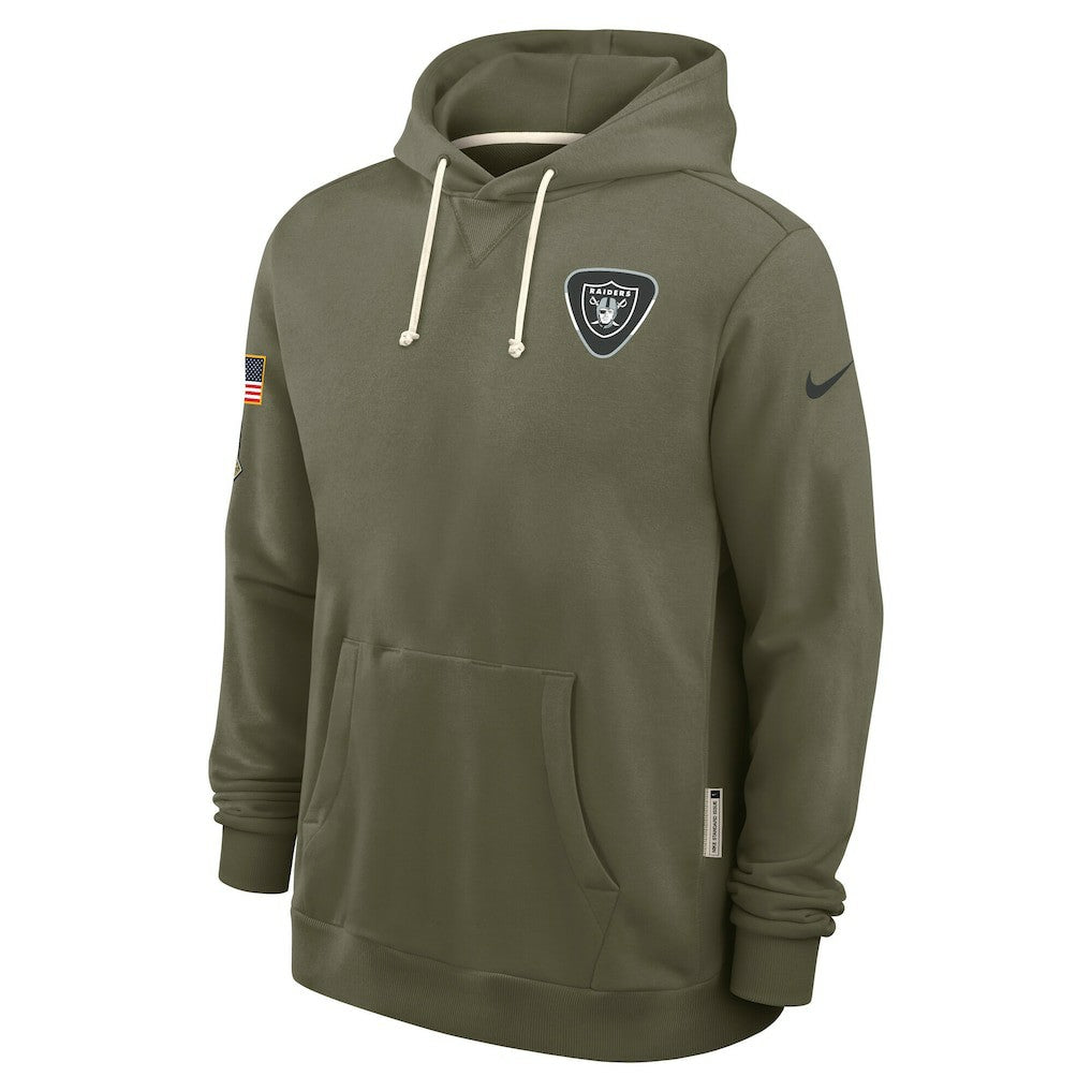Las Vegas Raiders 2025 Salute to Service Sideline Standard Issue Dri-FIT Hoodie Olive - Nike