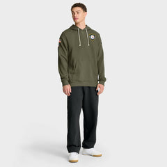 Pittsburgh Steelers 2025 Salute to Service Sideline Standard Issue Dri-FIT Hoodie Olive - Nike