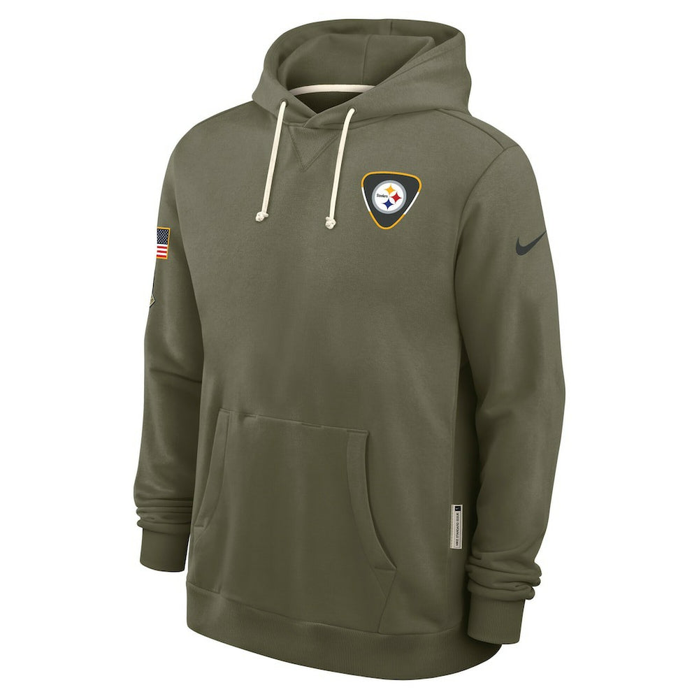 Pittsburgh Steelers 2025 Salute to Service Sideline Standard Issue Dri-FIT Hoodie Olive - Nike