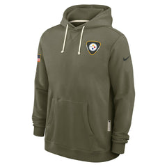 Pittsburgh Steelers 2025 Salute to Service Sideline Standard Issue Dri-FIT Hoodie Olive - Nike