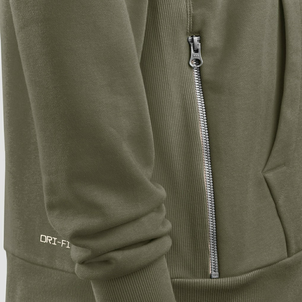 San Francisco 49ers 2025 Salute to Service Sideline Standard Issue Dri-FIT Hoodie Olive - Nike