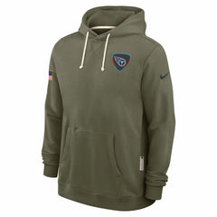 Tennessee Titans 2025 Salute to Service Sideline Standard Issue Dri-FIT Hoodie Olive - Nike