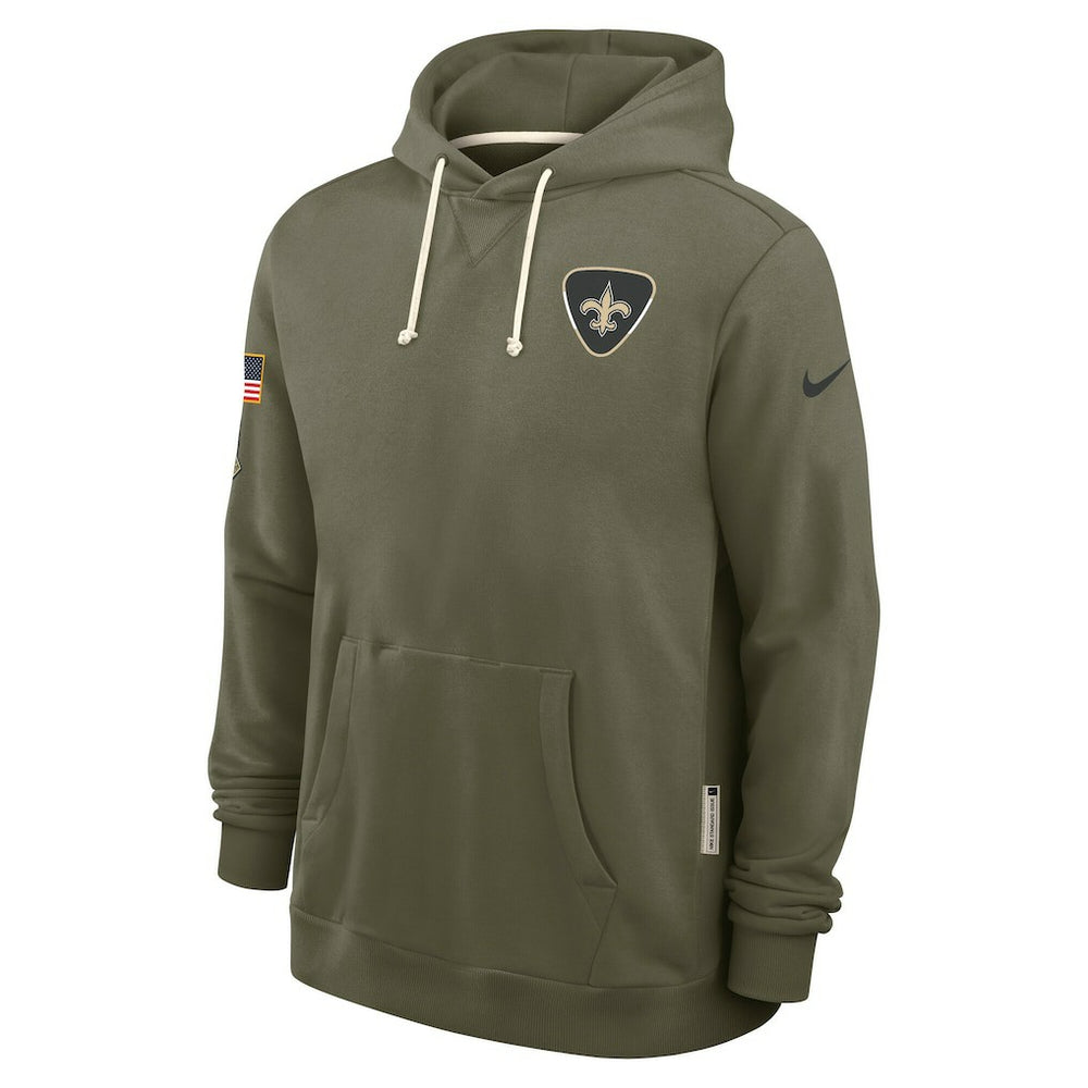 New Orleans Saints 2025 Salute to Service Sideline Standard Issue Dri-FIT Hoodie Olive - Nike