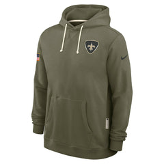 New Orleans Saints 2025 Salute to Service Sideline Standard Issue Dri-FIT Hoodie Olive - Nike