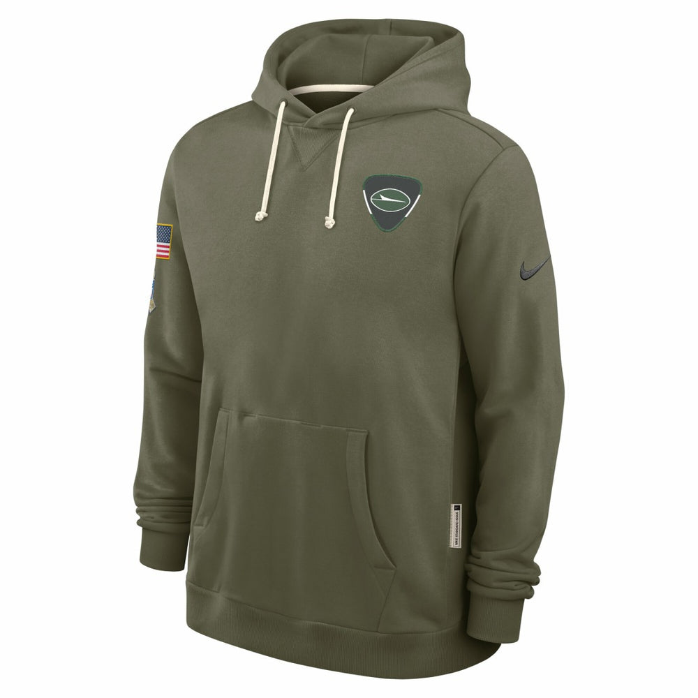 New York Jets 2025 Salute to Service Sideline Standard Issue Dri-FIT Hoodie Olive - Nike