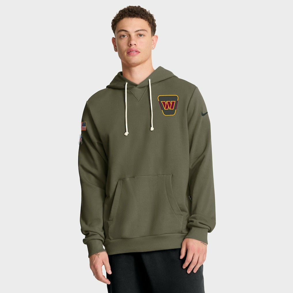 Washington Commanders 2025 Salute to Service Sideline Standard Issue Dri-FIT Hoodie Olive - Nike