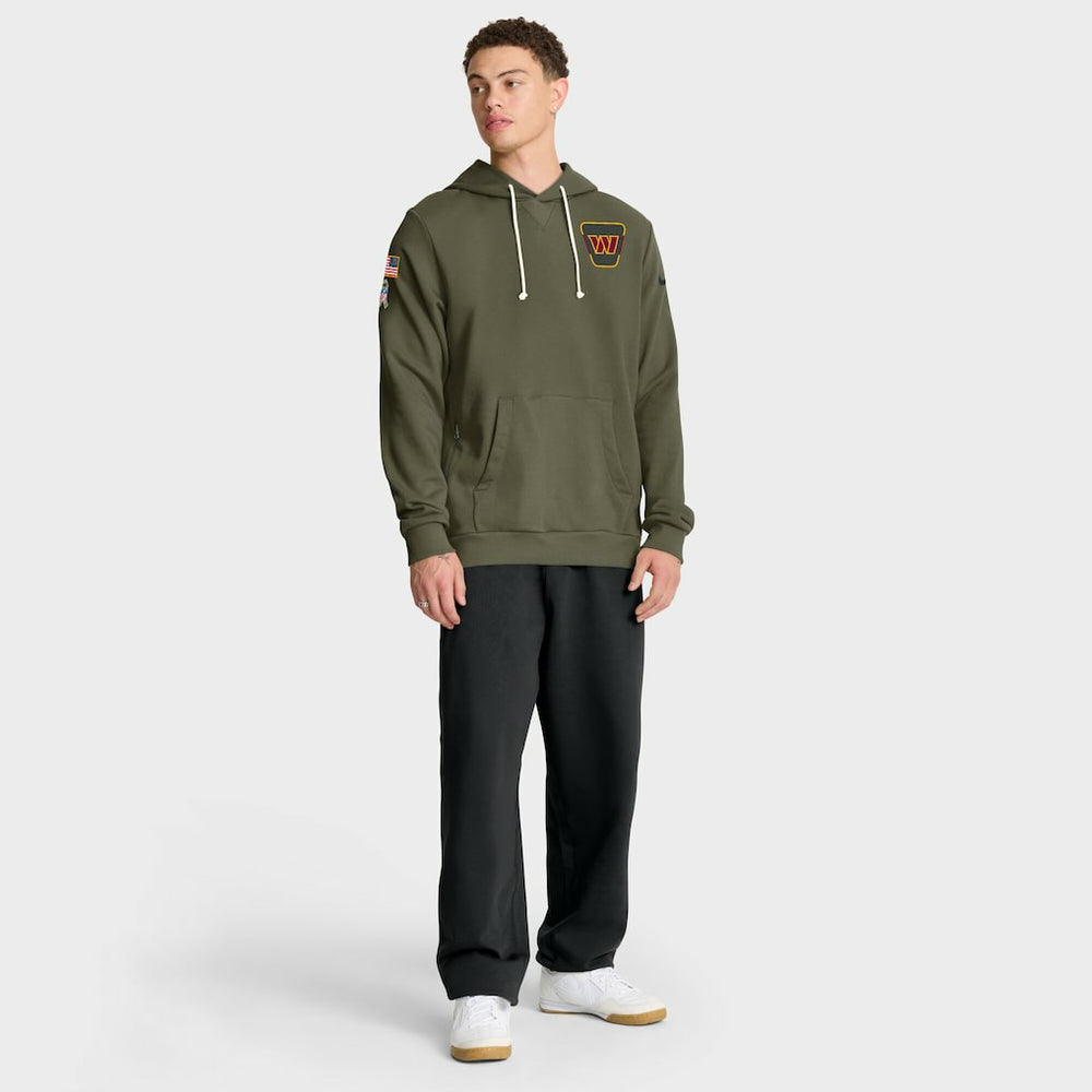 Washington Commanders 2025 Salute to Service Sideline Standard Issue Dri-FIT Hoodie Olive - Nike