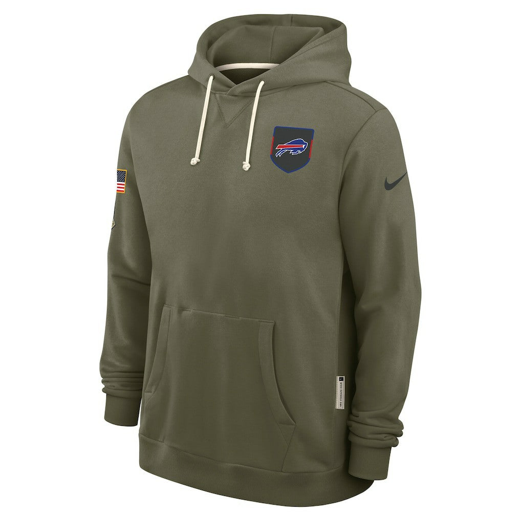 Buffalo Bills Big & Tall 2025 Salute to Service Sideline Dominant Force Dri-FIT Hoodie Olive - Nike