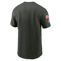Philadelphia Eagles Big & Tall 2025 Salute to Service Sideline Edge Dri-FIT T-Shirt Forest Green - Nike
