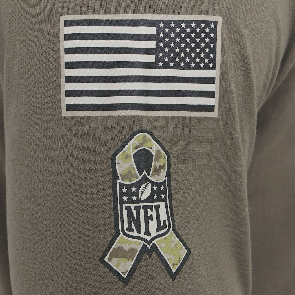 Miami Dolphins 2025 Salute to Service Sideline Long Sleeve T-Shirt Olive - Nike