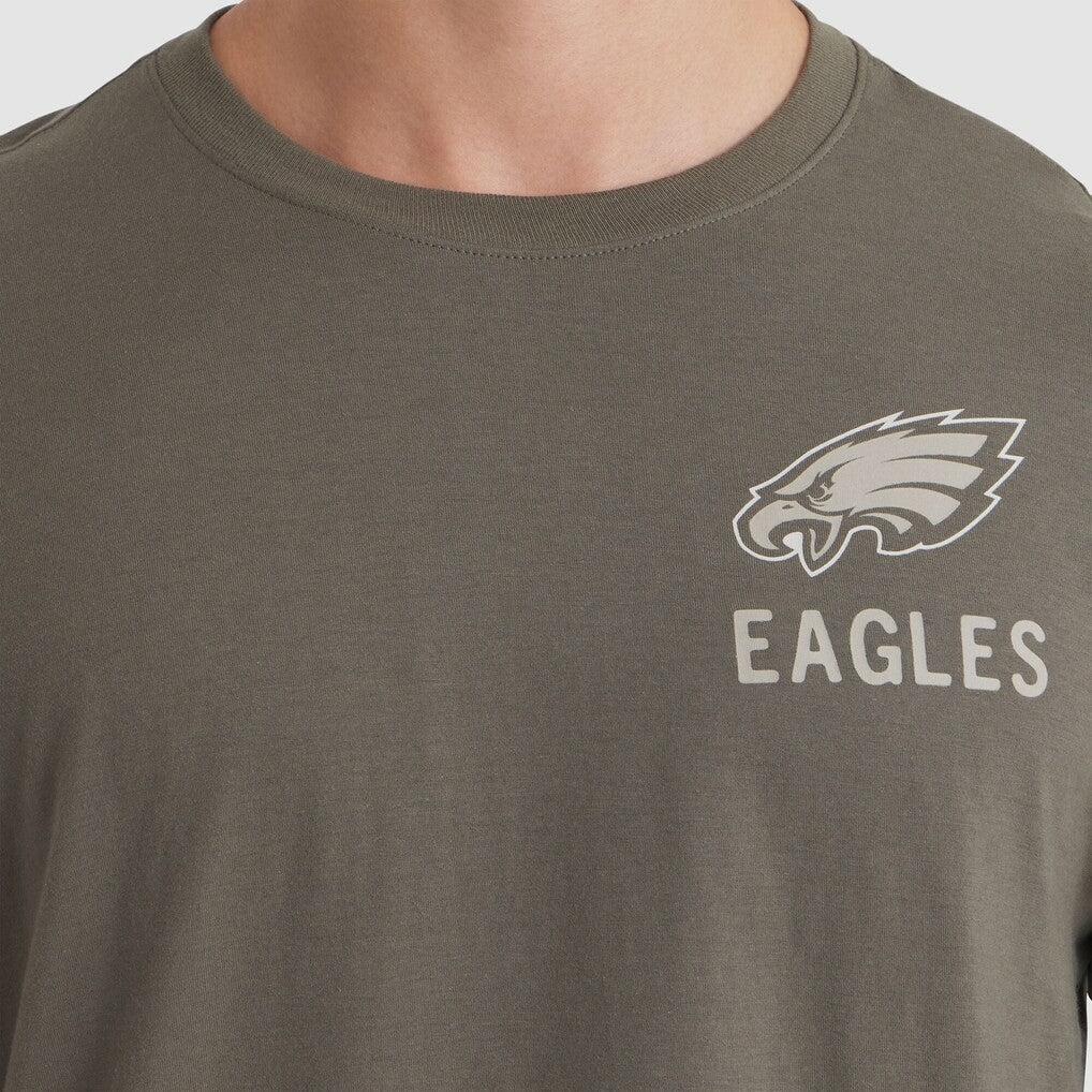 Philadelphia Eagles 2025 Salute to Service Sideline Long Sleeve T-Shirt Olive - Nike