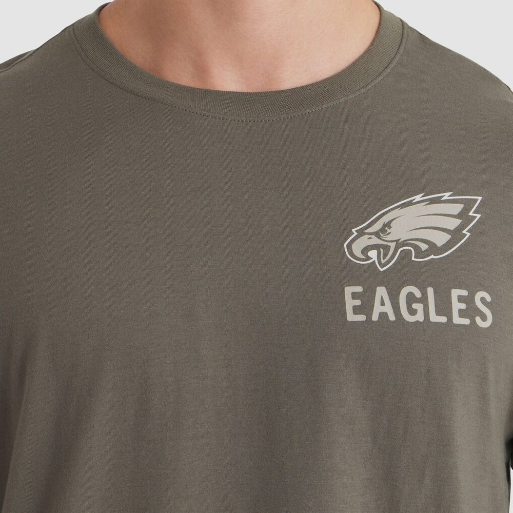 Philadelphia Eagles 2025 Salute to Service Sideline Long Sleeve T-Shirt Olive - Nike