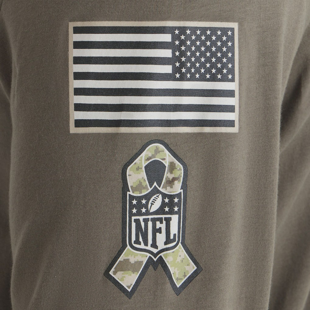 Philadelphia Eagles 2025 Salute to Service Sideline Long Sleeve T-Shirt Olive - Nike
