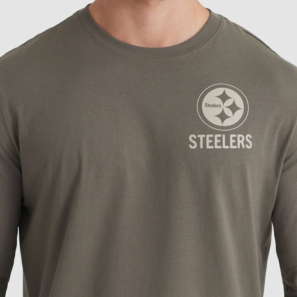 Pittsburgh Steelers 2025 Salute to Service Sideline Long Sleeve T-Shirt Olive - Nike