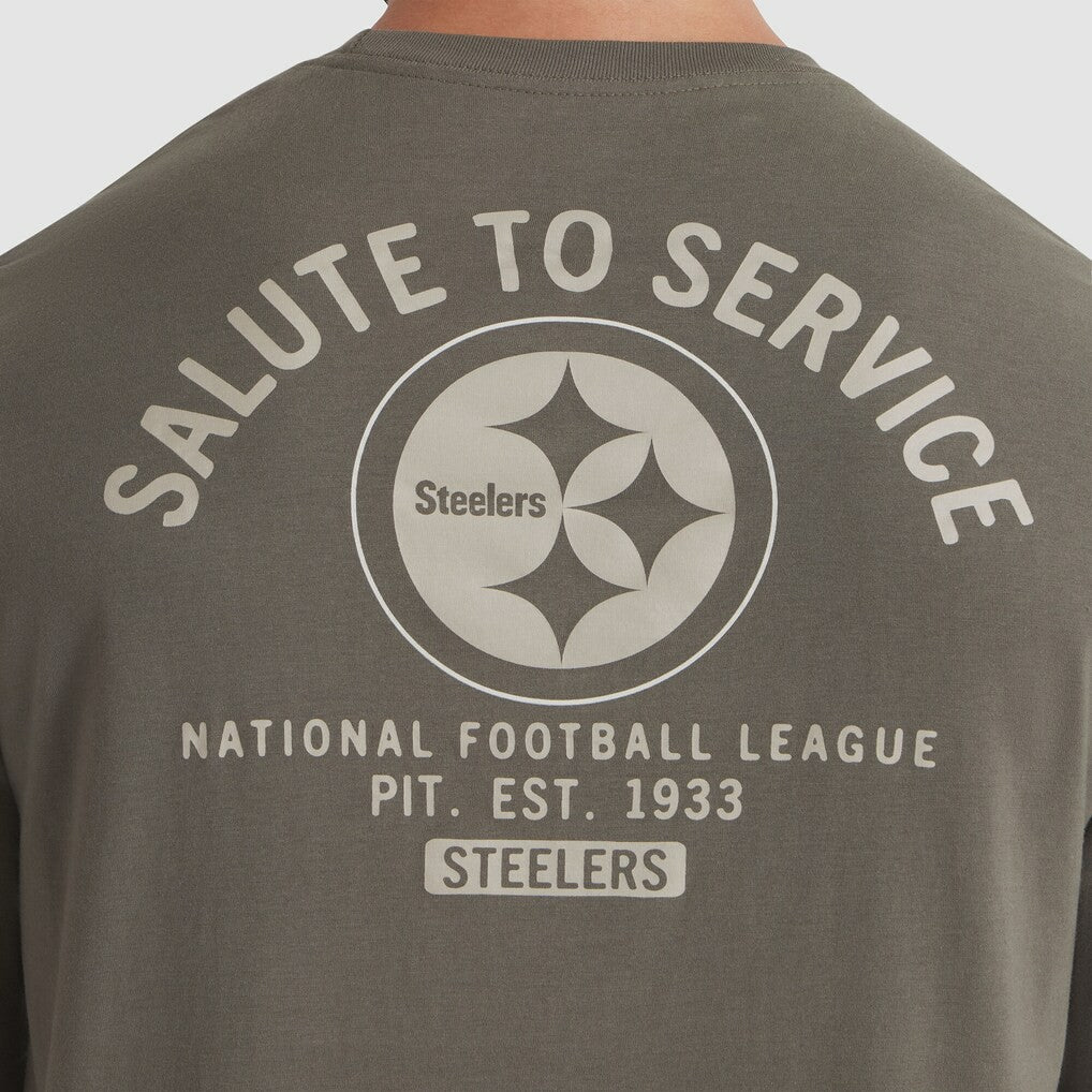 Pittsburgh Steelers 2025 Salute to Service Sideline Long Sleeve T-Shirt Olive - Nike