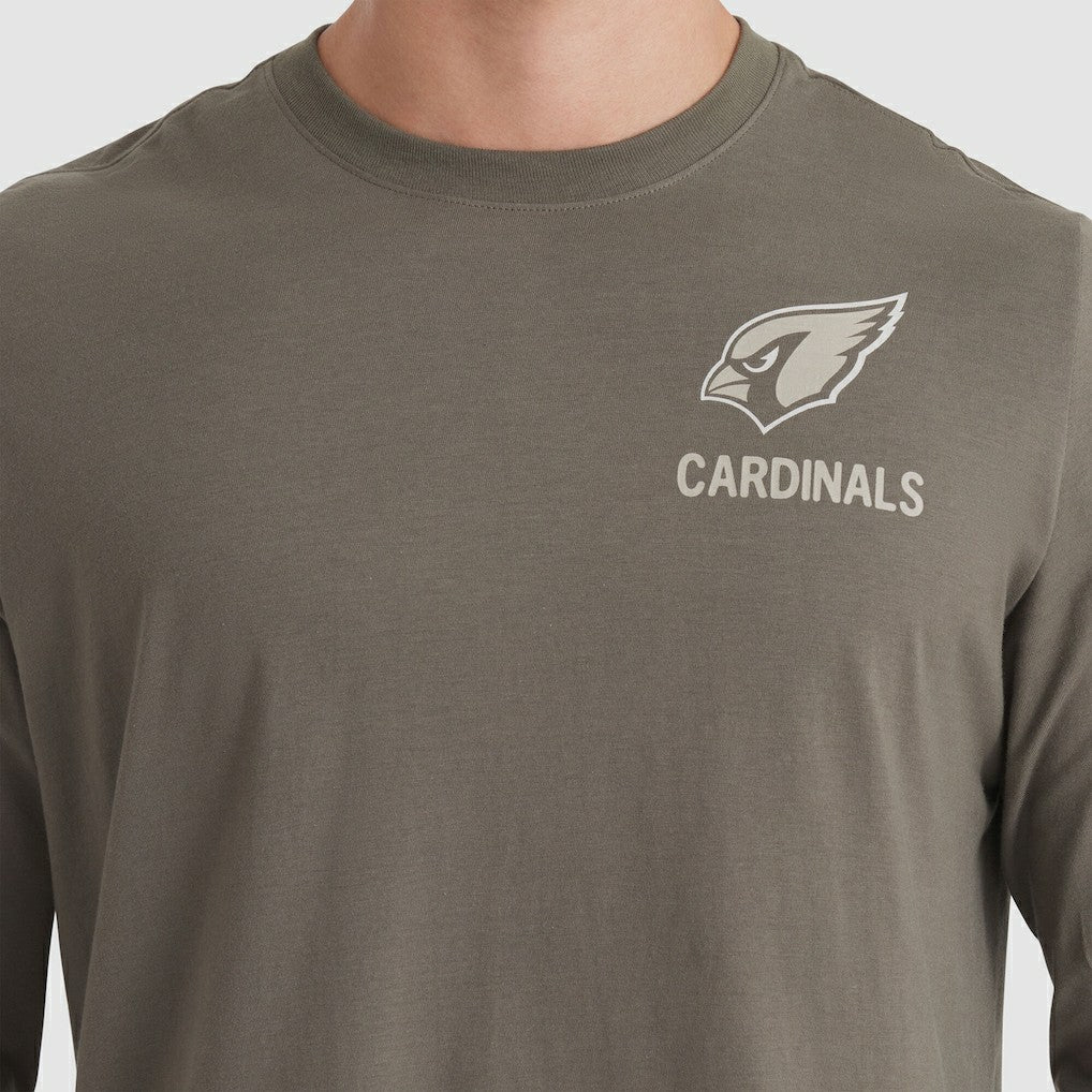 Arizona Cardinals 2025 Salute to Service Sideline Long Sleeve T-Shirt Olive - Nike
