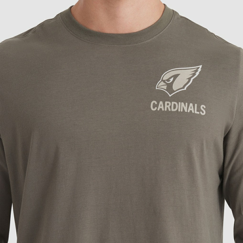 Arizona Cardinals 2025 Salute to Service Sideline Long Sleeve T-Shirt Olive - Nike