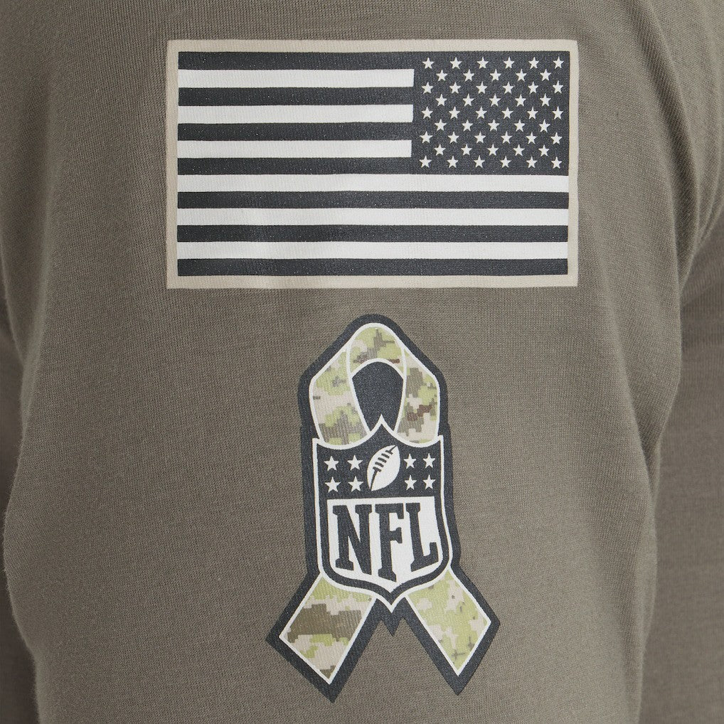 Arizona Cardinals 2025 Salute to Service Sideline Long Sleeve T-Shirt Olive - Nike