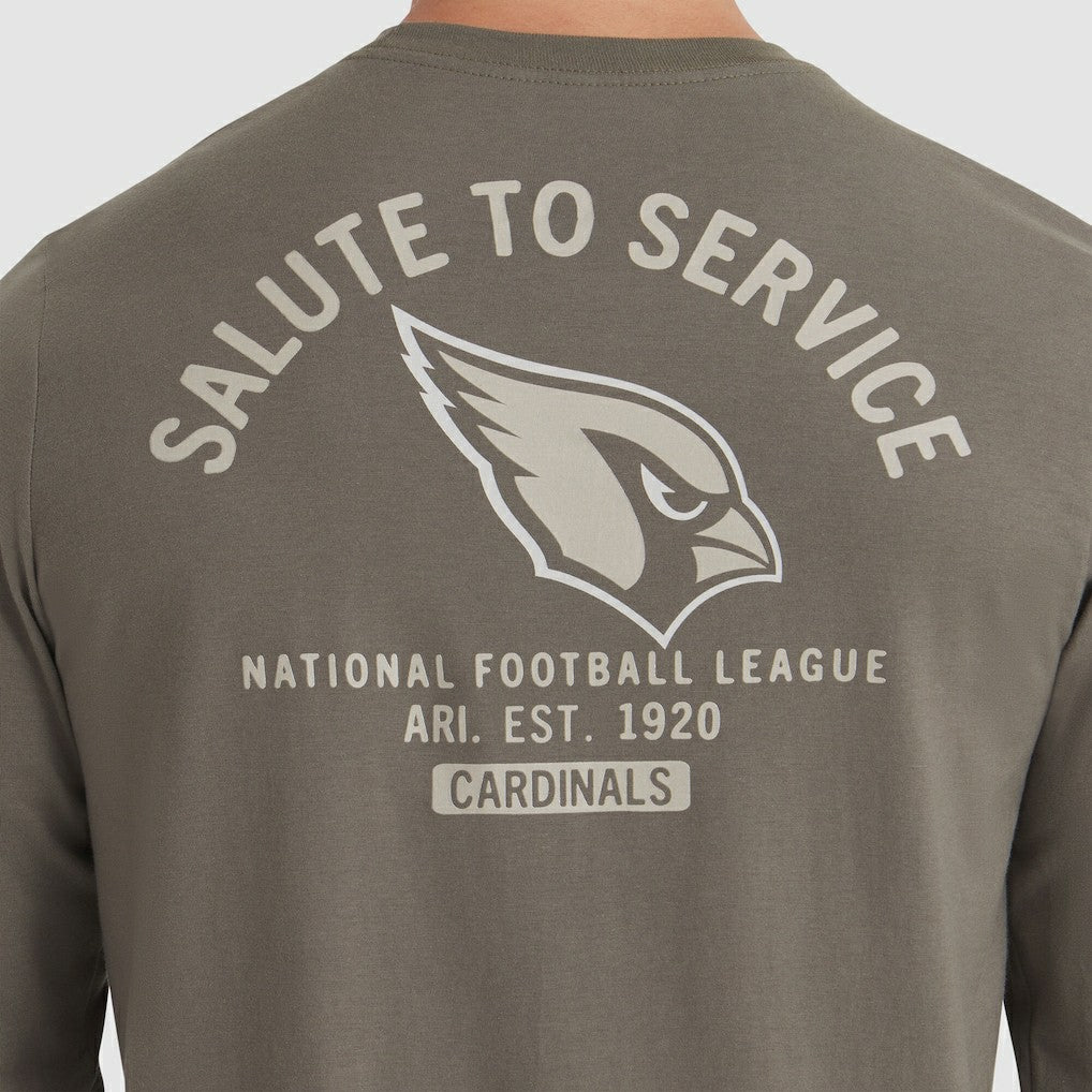 Arizona Cardinals 2025 Salute to Service Sideline Long Sleeve T-Shirt Olive - Nike