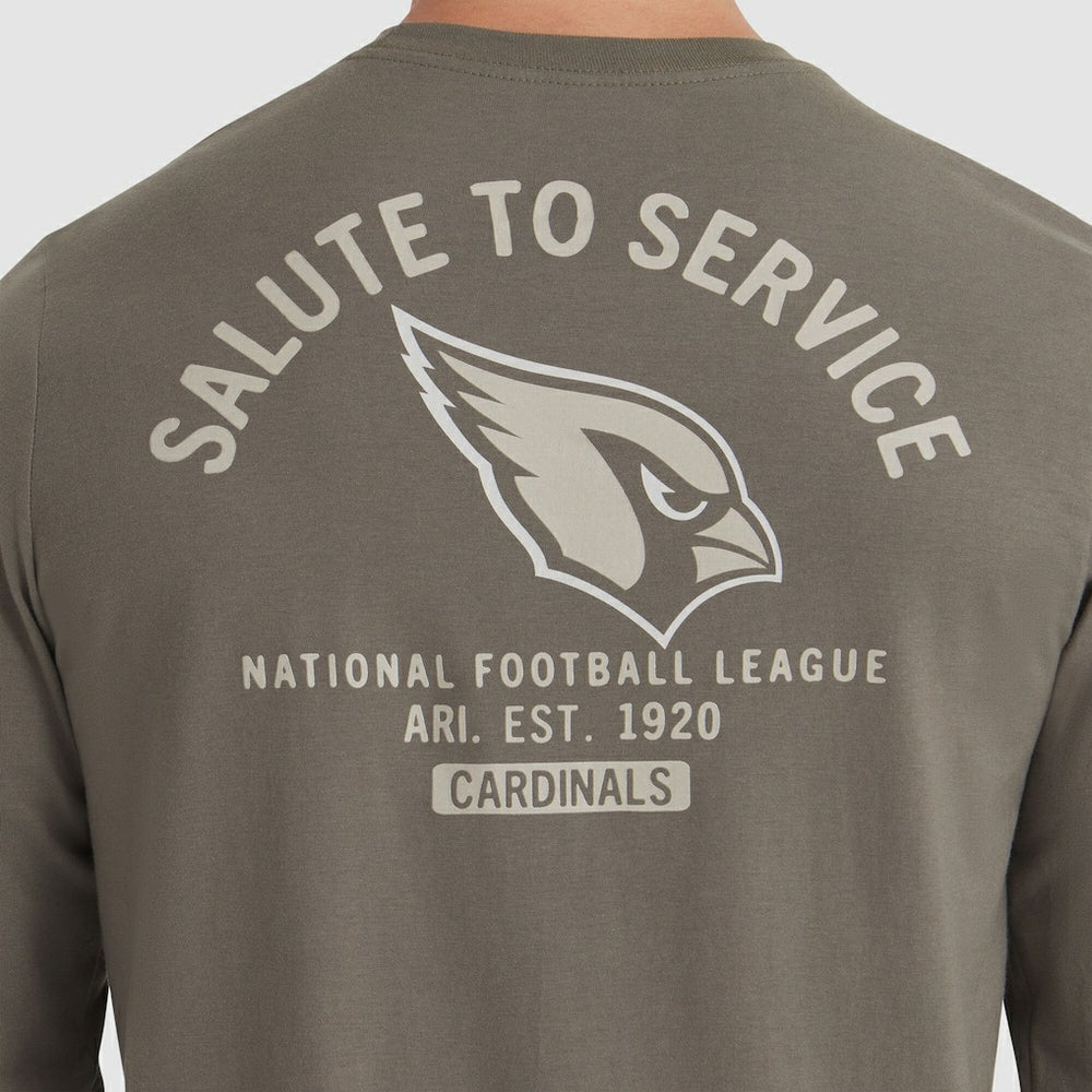 Arizona Cardinals 2025 Salute to Service Sideline Long Sleeve T-Shirt Olive - Nike