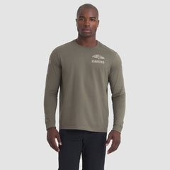 Baltimore Ravens 2025 Salute to Service Sideline Long Sleeve T-Shirt Olive - Nike