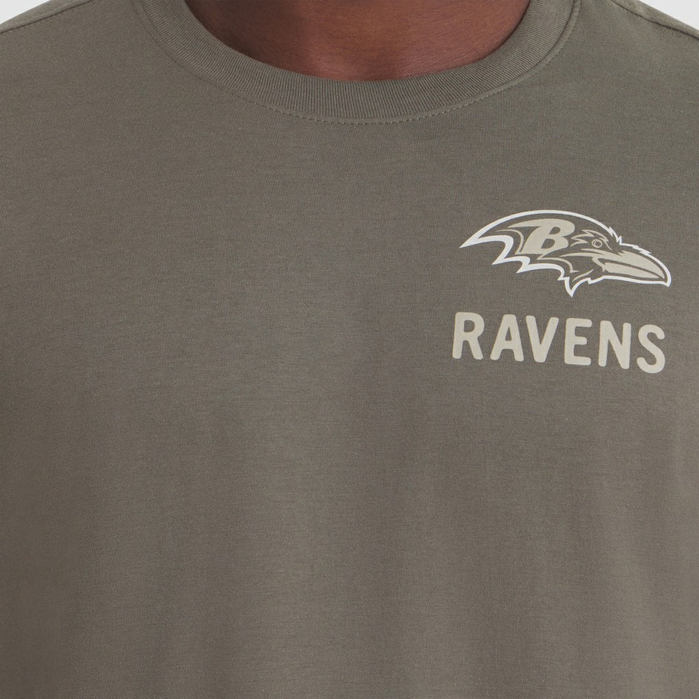 Baltimore Ravens 2025 Salute to Service Sideline Long Sleeve T-Shirt Olive - Nike