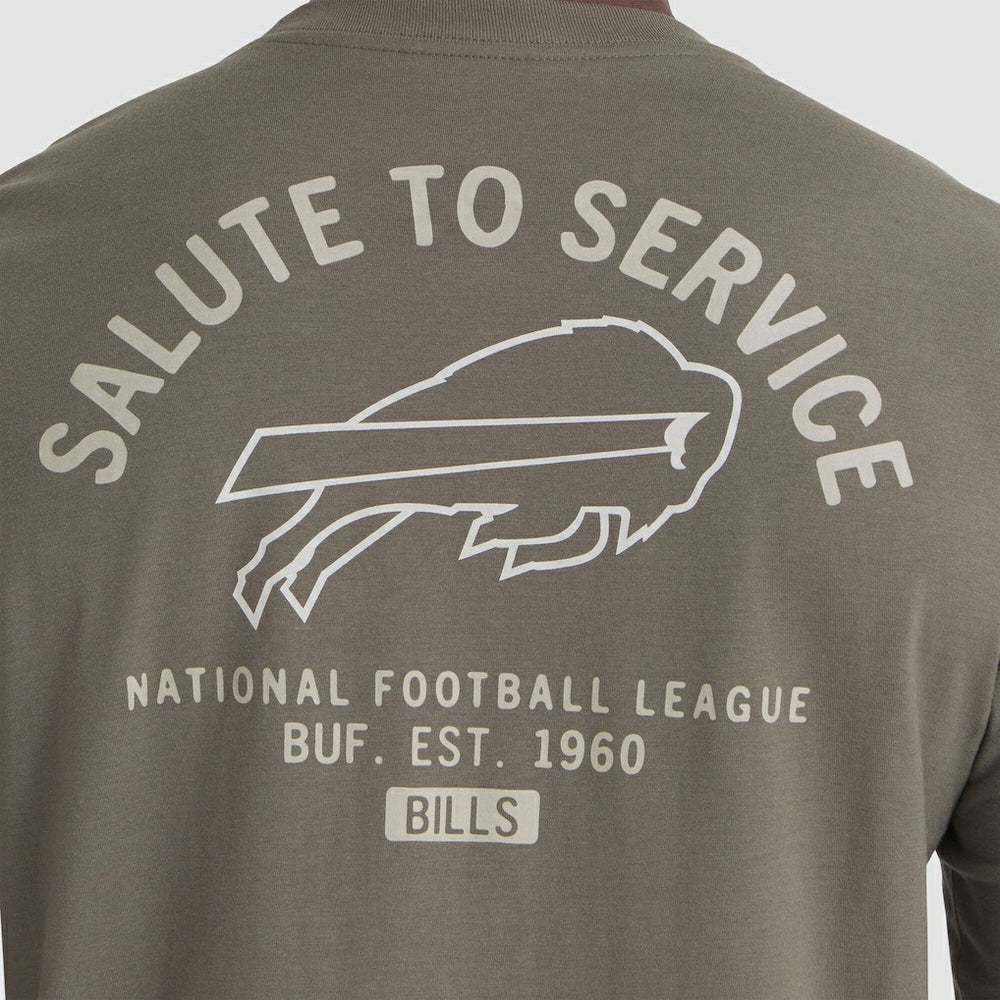 Buffalo Bills 2025 Salute to Service Sideline Long Sleeve T-Shirt Olive - Nike