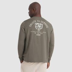 Chicago Bears 2025 Salute to Service Sideline Long Sleeve T-Shirt Olive - Nike
