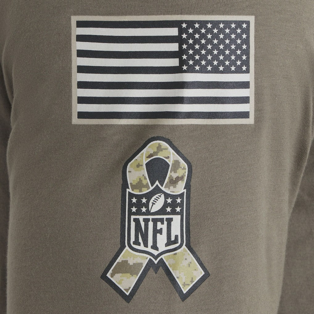Chicago Bears 2025 Salute to Service Sideline Long Sleeve T-Shirt Olive - Nike